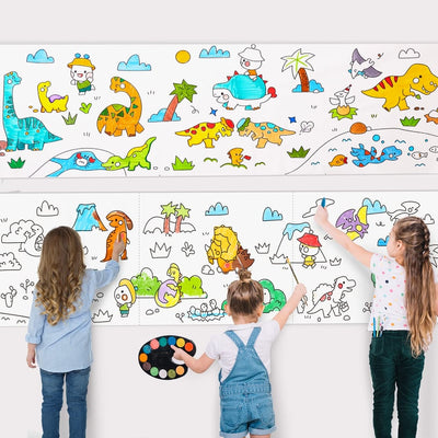 Children Coloring Drawing Roll Sticker (118/59 Inch Lenght)