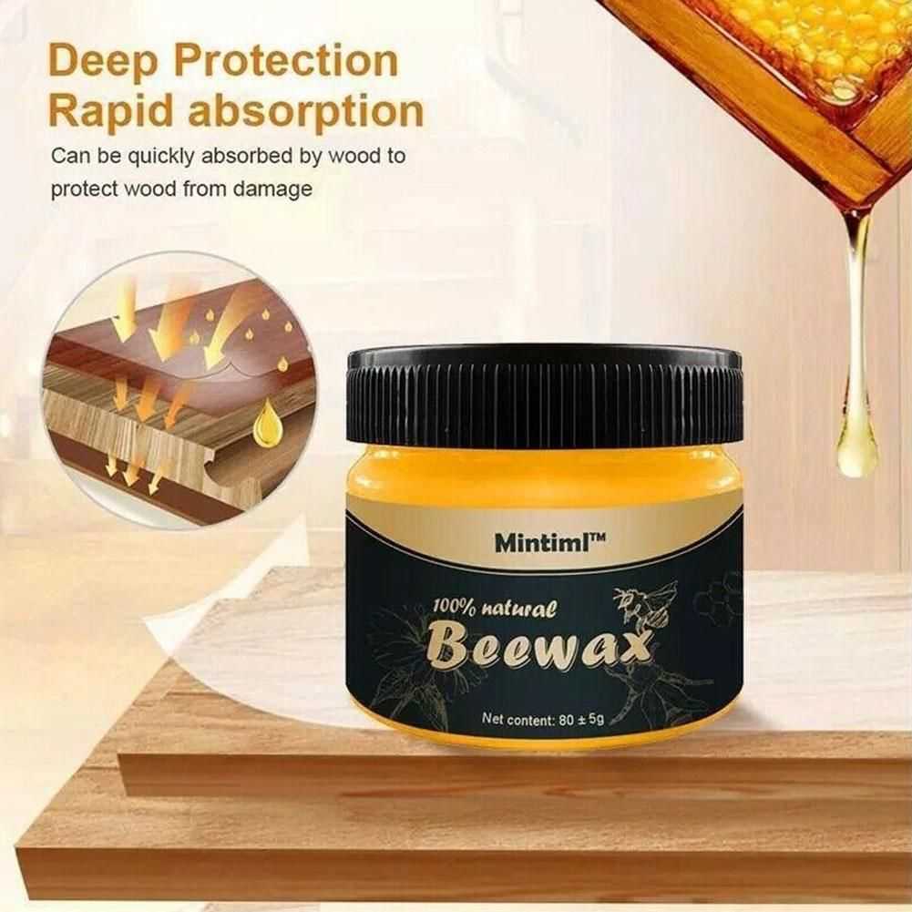 (Special Offer) "Buy 1 Get 1 Free" Wood Seasoning Beewax Polish 85ml With Sponge