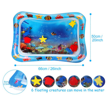 Inflatable Tummy Time Playing Water Mat (Plastic Packing)