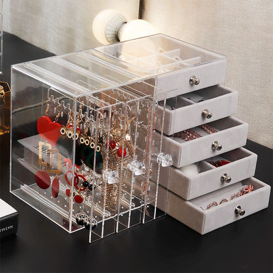 Large Capacity Jewellery Storage Box, Transparent Display Stand