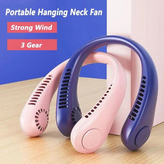 Portable Neck Fan Bladeless Fan with 3 Mode Speed