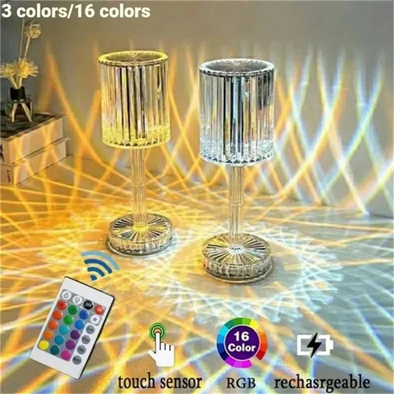 Night Lamp Rechargeable Bedside Lamp LED Night Light Room Lights Decoration