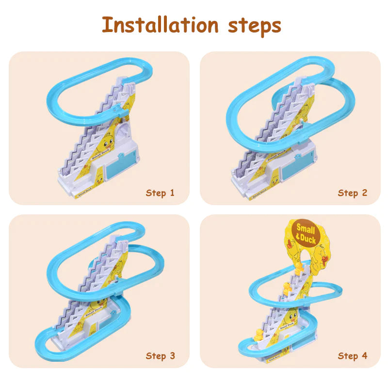 Electric Duck Track Slide Toy