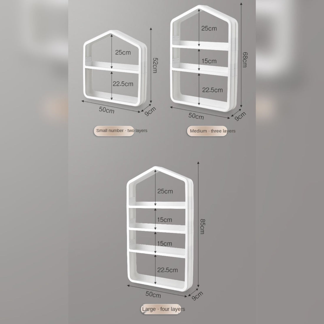 Bathroom Storage Rack Without Punching Cosmetic Wall-Mounted Storage Rack