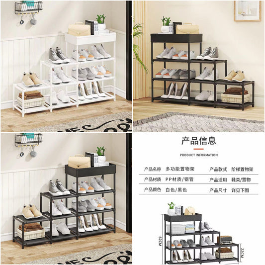 4 Layer Shelf Shoe Rack Metal