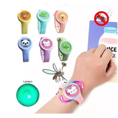 Pack Of 2 Mosquito Repellent Baby Wrist Band LED Silicone Toy